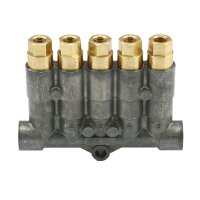 SKF MonoFlex Vorschmierverteiler 355 - Öl - 5 Auslässe - 0,10 / 0,10 / 0,10 / 0,10 / 0,10 cm³ - Lötlose Rohrverschraubung - Ohne Armatur - Gewinde: M12x1