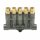 SKF MonoFlex Vorschmierverteiler 355 - für Fließfett - Auslässe: 5 - 5 x 0,10 cm³ - Armatur: ohne (links und rechts) - Elastomer: NBR - 45 bar - lötlose Rohrverschraubung