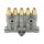 SKF MonoFlex Vorschmierverteiler 355 - Fließfett - 5 Auslässe - 0,40 / 0,40 / 0,10 / 0,10 / 0,10 cm³ - Steckverbinder - Ohne Armatur - Gewinde: M12x1