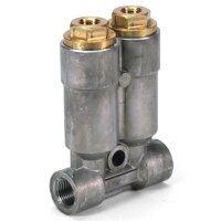 SKF MonoFlex Vorschmierverteiler 392 - Öl - 2 Auslässe - 1,50 / 0,20 cm³ - Lötlose Rohrverschraubung - Ohne Armatur - Gewinde: M12x1