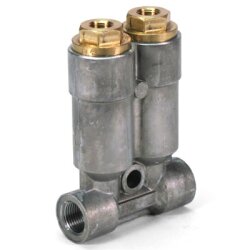 SKF MonoFlex Vorschmierverteiler 392 - Öl - 2 Auslässe - 0,60 / 0,60 cm³ - Lötlose Rohrverschraubung - Ohne Armatur - Gewinde: M12x1