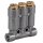 SKF MonoFlex Vorschmierverteiler 393 - Öl - 3 Auslässe - 0,60 / 1,00 / 0,40 cm³ - Lötlose Rohrverschraubung - Ohne Armatur - Gewinde: M12x1