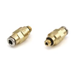 SKF Gerader Steckverbinder mit zylindrischem Gewinde - Für Rohr Ø 4 mm - M6 (G) - Messing - NBR-Dichtung