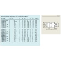 SKF Gerader Steckverbinder mit zylindrischem Gewinde - Für Rohr Ø 4 mm - M6 (G) - Messing - NBR-Dichtung