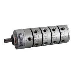 SKF  Mehrleitungspumpe RA - 15:1 - 3600 U/min - Antrieb: Umlaufend mit Koaxialgetriebe - Drehrichtung: Rechts - Deckelvorschmierung: Mit - Mit 4 Pumpenelement (1-4 = 1 Auslass)