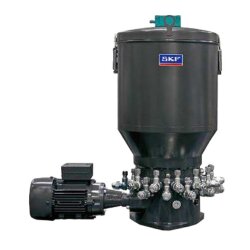 SKF  Mehrleitungspumpe FB06S2M04H010000CD0001AG07 - Für Öl - 230/400 Volt - Behältergröße: 6 l - Rohranschluss-Ø: 10 mm - Pumpenelemente: 1 (Ø 6 mm) - Mit opt. Füllstandskontrolle - 45:1