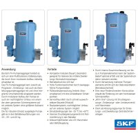 SKF  Fettschmierpumpenaggregat FK1/30U21M04/1/200/0/0001Af07 - 30 kg - 230/400 Volt - 12,3 cm&sup3;/min - mit Druckbegrenzungsventil