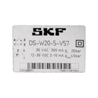 SKF Druckschalter DS-W20-5-V57 - Nennschaltdruck: 20 bar - Zul. Betriebsdruck: 45 bar