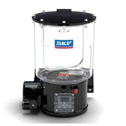 SKF Progressivpumpe KFGS3FAXXWAHQB+924 - 24 Volt DC - 6 kg Behälter - Mit Steuergerät - Ohne Füllstandsüberwachung - 1 Pumpenelement - 2,5 cm³/min - Mit Befüllanschluss