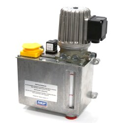 SKF  Einleitungspumpe MF1-BW3 - für Öl - 230/400 Volt - 3 Liter - 0,12 l/min - ohne Steuerung - mit Füllstandsschalter - mit Metallbehälter - ohne Überdruckventil