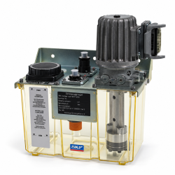 SKF Zahnradpumpenaggregat MFE2-KW6F-S21+MGP - 6 Liter Kunststoff Behälter - 0,2 l/min - 400 V - für Fließfett