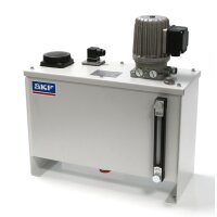 SKF Einleitungspumpe MFE5-BW16 - Für Öl - 220/380 Volt (50 Hz) - 15 Liter - 0,5 l/min - Ohne Steuerung - Mit Füllstandsschalter - Mit Metallbehälter