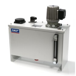 SKF Zahnradpumpenaggregat MFE5-BW16+399 - 1 x 0,5 l/min - mit Metallbehälter - 15 Liter - Füllstandsüberwachung - Spannungsbereich III - 230-290V / 398-500V, 50Hz - 290-346V / 500-600V, 60Hz