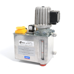 SKF Zahnradpumpenaggregat MFE5-BW3-2+299 - 1 x 0,5 l/min - mit Metallbehälter - 2,7 Liter - Füllstandsüberwachung - Spannungsbereich II - 207-254V / 360-440V, 50Hz - 249-305V / 432-528V, 60Hz
