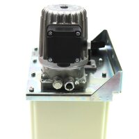 SKF Zahnradpumpenaggregat MFE5-K6+299 - 1 x 0,5 l/min - mit Kunststoffbehälter - 6 Liter - Spannungsbereich II - 207-254V / 360-440V, 50Hz - 249-305V / 432-528V, 60Hz