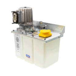 SKF Zahnradpumpenaggregat MFE5-KW6-S73+MGP -  6 Liter Kunststoffbehälter - 350-415 Volt - 50Hz Y / 415-500 Volt - 60Hz Y