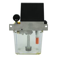 SKF Einleitungspumpe MKF1-11AC10000 - für Fließfett - 115 Volt - 1,8 Liter - 0,1 l/min - ohne Steuerung - mit Füllstandsschalter - mit Druckschalter - mit Manometer - mit Kunststoffbehälter - 2 Kabelverschraubungen
