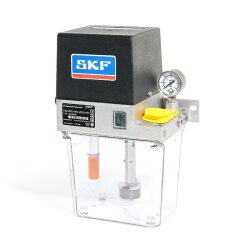 SKF Einleitungspumpe MKF1-KW2-20024+924 - für Fließfett - 24 Volt - 1,8 Liter Kunststoff Behälter - 0,1 l/min