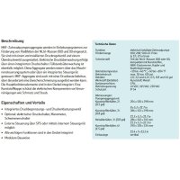 SKF Einleitungspumpe MKF2-12AC11000 - für Fließfett - 230 Volt - 3 Liter - 0,2 l/min - ohne Steuerung - mit Füllstandsschalter - mit Druckschalter - mit Manometer - mit Kunststoffbehälter - Kabelverschraubung - 1 Rechteckstecker