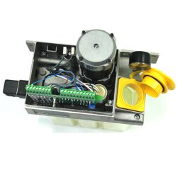SKF Einleitungspumpe MKF2-14BB00000 - für Fließfett - 230 Volt - 6 Liter - 0,2 l/min - Ungesteuert mit Klemmleiste und Drucktaster - mit Füllstandsschalter - ohne Druckschalter - ohne Manometer - 2 Kabelverschraubungen