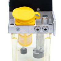 SKF Einleitungspumpe MKU2-12BC01000 - für Öl - 230 Volt - 3 Liter - 0,2 l/min - Ungesteuert mit Klemmleiste und Drucktaster - mit Füllstandsschalter - mit Druckschalter - ohne Manometer - Kabelverschraubung - 1 Rechteckstecker