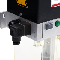 SKF Einleitungspumpe MKU2-12BC01000 - für Öl - 24 Volt - 3 Liter - 0,2 l/min - Ungesteuert mit Klemmleiste und Drucktaster - mit Füllstandsschalter - mit Druckschalter - ohne Manometer - Kabelverschraubung - 1 Rechteckstecker