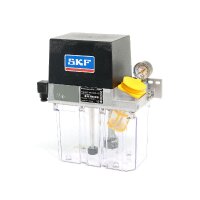 SKF Einleitungspumpe MKU2-KW3-22001+429 - für Öl - 115 Volt - 3 Liter - 0,2 l/min - mit Steuerung - mit Füllstandsschalter - mit Druckschalter - ohne Manometer - mit Kunststoffbehälter