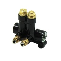 SKF MonoFlex Nachschmierverteiler VN - Für Fließfett - Auslässe: 2 - 2 x 0,10 cm³ - Armatur: Ohne (links und rechts) - 80 bar