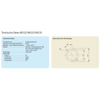 SKF  F&uuml;llstandsschalter WS33-S10+XP2 -  mit zwei Schaltpunkten (min / max F&uuml;llstand) - Rechteckstecker - Rundstecker mit LED