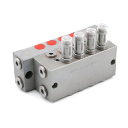 Delimon Flanschverteiler ZVF07A3032F - 7 Auslässe - 3,0 cm³ - Einstelleinrichtung mit Bewegungsanzeiger für 7 bis 8 Auslässe - Mit Flanschplatte