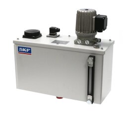 SKF Einleitungspumpe - für Öl - 15 Liter - 0,5 l/min - mit Füllstandsschalter - Wandbehälter