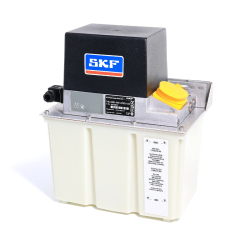 SKF Einleitungspumpe MKU5-KW6-22001 - für Öl - 230 Volt - 6 Liter - 0,5 l/min - mit Steuerung - mit Füllstandsschalter - mit Druckschalter - ohne Manometer - mit Kunststoffbehälter