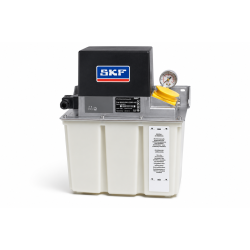 SKF Einleitungspumpe MKU5-KW6-22003 - für Öl - 230 Volt - 6 Liter - 0,5 l/min - mit Steuerung - mit Füllstandsschalter - mit Druckschalter - mit Manometer - mit Kunststoffbehälter