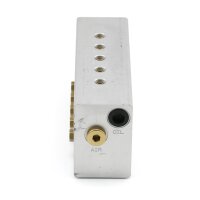 SKF Öl+Luft Mischventil MV206-100-55554400 - für Öl - 6 Auslässe - 1x 0,10 cm³ / 1x 0,10 cm³ / 1x 0,10 cm³ / 1x 0,10 cm³ / 1x 0,06 cm³ / 1x 0,06 cm³ - mit Senkung für lötlose Rohrveschraubung