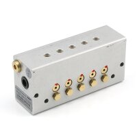 SKF  Öl+Luft Mischventil MV306-1S8-33333300 - Für Öl - 1-6 = 0,03 cm³ - Auslässe: 6