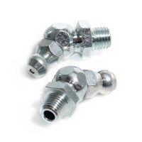Kegelschmiernippel 45° - M6x0,75 keg AG - Stahl /...