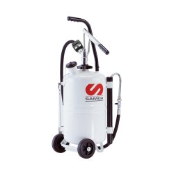 Samoa 325010 Ölspender - mobil - 25 Liter Behälter - 1,5 Meter Abgabeschlauch - 0,12 l/Hub