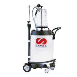 Samoa 372100 Altölabsaugwagen - 1,5 m Vakuumschlauch - 10 Liter - 2 große Räder