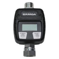 Samoa Hallbauer 40015 Digitales Zählwerk - für Diesel und Schmierstoffe - 3/4" IG/AG - 70 bar - 1 bis 25 l/min