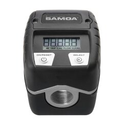 Samoa 40216 Anbauzähler - elektronisch - 3/4" IG - rückstellbar - max. 80 l/min