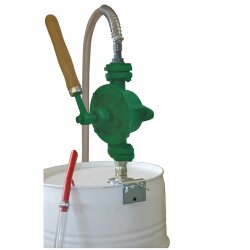 Samoa 40689 Doppelwirkende Flügelpumpe - 0,3 l/Doppelhub - für 50/60 Liter Fässer - Für Diesel, Heizöl, Hydraulik- und Motorenöl