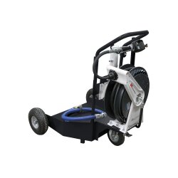 Samoa 40981 Ölanlage - mobil - Druckluft - Fahrwagenmontage - für 200 Liter Fässer - Sclauchaufroller offen