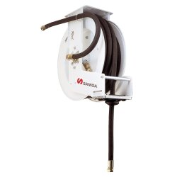Samoa 505232 Schlauchaufroller - offen - Öl/Diesel/Luft/Wasser - Stahl - 20 Meter Schlauch - 1/2"