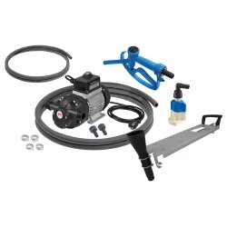 Samoa 560301400 Elektromembranpumpen Set - 230 Volt - 32 l/min - Zapfpistole - AdBlue® - IBC und 200 Liter Fässer