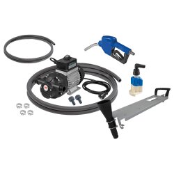 Samoa 560303400 Elektromembranpumpen Set - 230 Volt - 32 l/min - Automatik-Zapfpistole - AdBlue® - IBC und 200 Liter Fässer