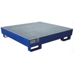 Samoa 81444 Auffangwanne - 4 x 60 Liter Fässer - 210 Liter Auffangvolumen - lackiertes Stahlblech