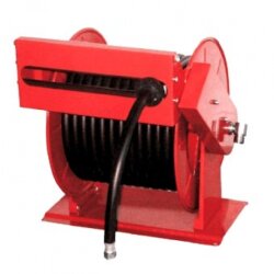 Schlauchaufroller - Automatisch - Offen - 1/2" AG / 1/2" IG - Stahl lackiert - Starre Wandhalterung