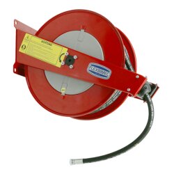 Schlauchaufroller - Automatisch - Offen - 1/2" AG / 1/2" IG - Stahl lackiert - Starre Wandhalterung