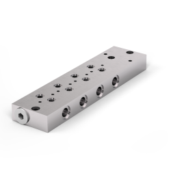 SKF Grundplatte mit Erweiterung für Ölfilterelement - Für Mengenbegrenzer SP/SMB8 - Anzahl der Mengenbegrenzer: 1-6