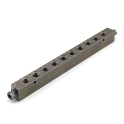 BEKA MAX Verteilerleiste - Stahl - Anzahl der Auslässe: 10 - Eingang: Ø 6 mm - Ausgang: M10x1 IG